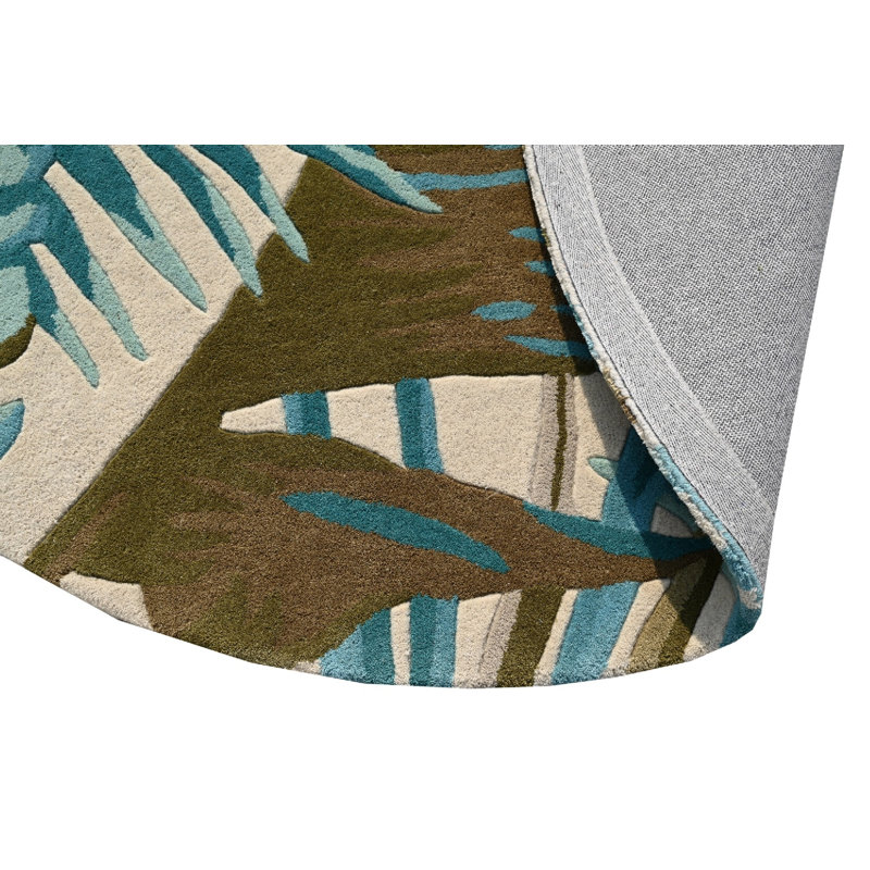 Amedeu Hand Tufted Wool Indoor Rug, Round 7'6"