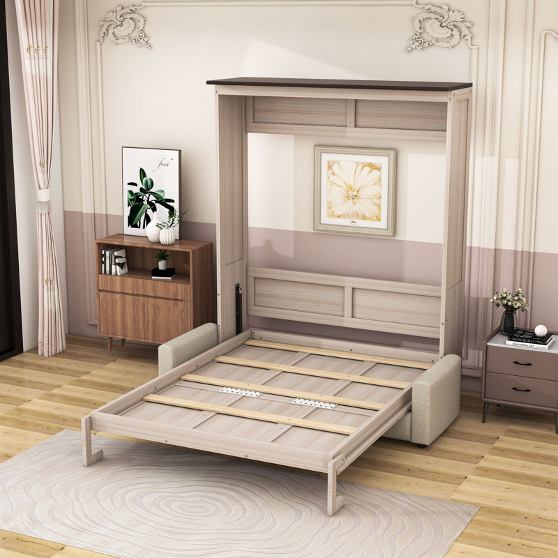 Grand lit escamotable avec lumières DEL
