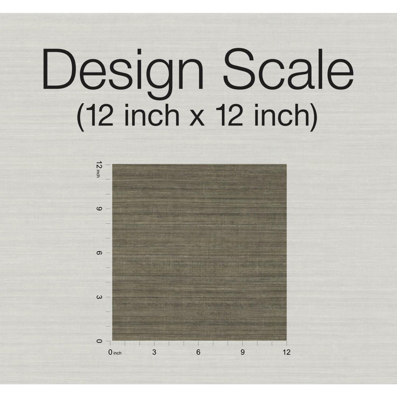 Rouleau de papier peint lisse 27 pi 27 po Silk Elegance, Brun foncé