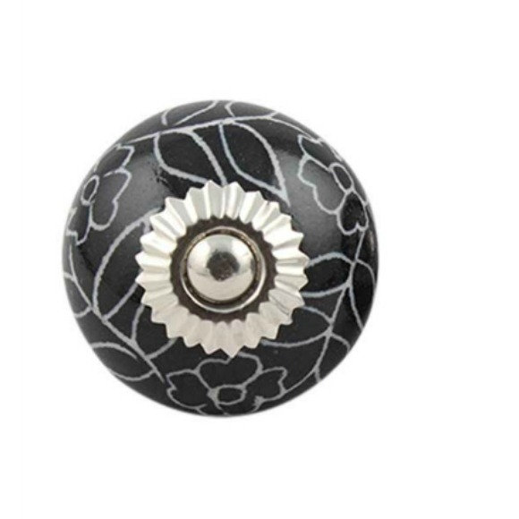 Hand Painted 1 1/2" Diameter Round Knob