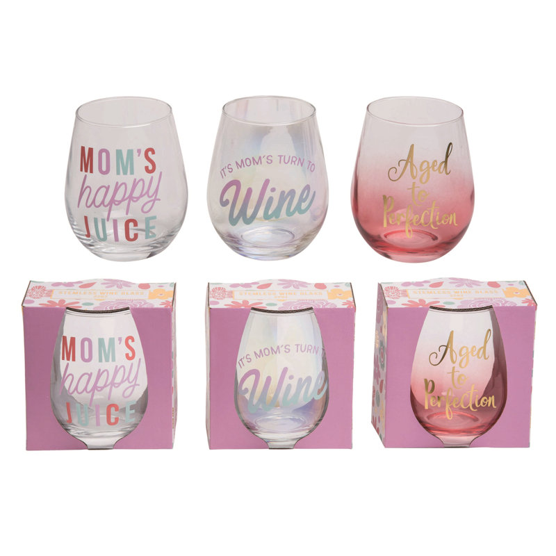Ensemble de 3 verres à vin sans pied 22,75 oz