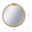 Miroir mural 30 po x 31 po avec écusson décoratif