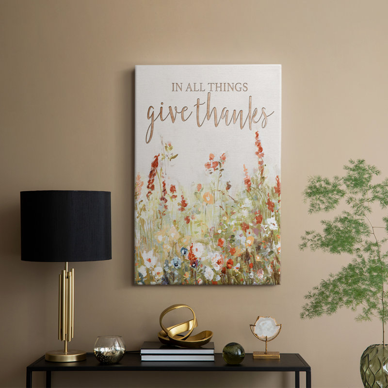 Give Thanks -Custom Wrapped Gallery Cavas