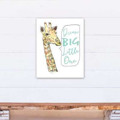Art sur toile big little giraffe rêve Mersey