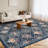 Area Rugs Boho Floral  Area Rug - Washable Non-Slip Faux Wool Carpet - Ideal for Bedroom Living Room Kitchen Office Entryway Bathroom-1964104195-1964104248