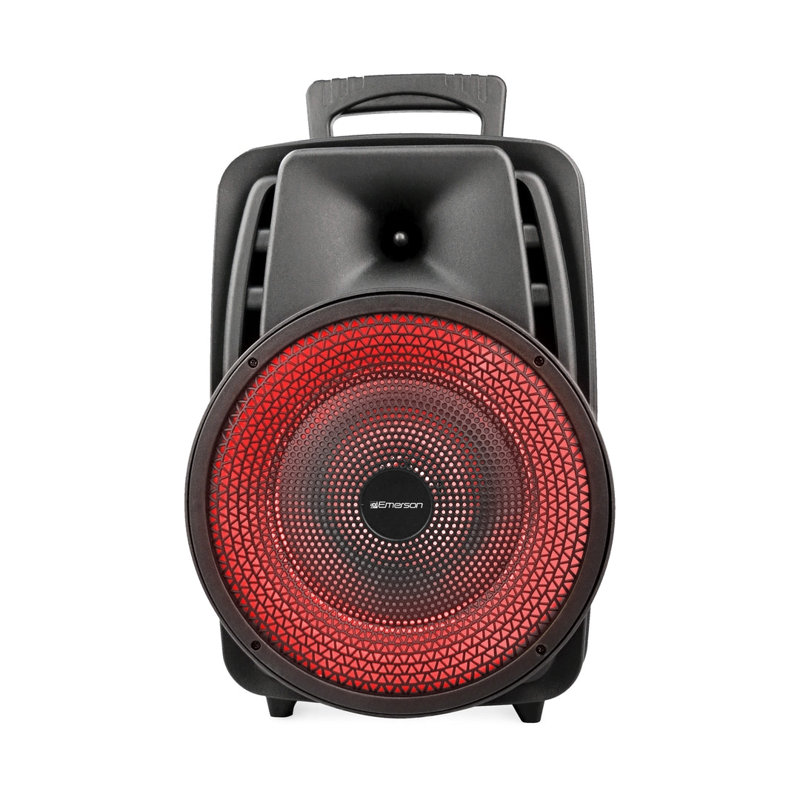 8" Bluetooth Party Speaker with Multi-Color Round Running Lights
