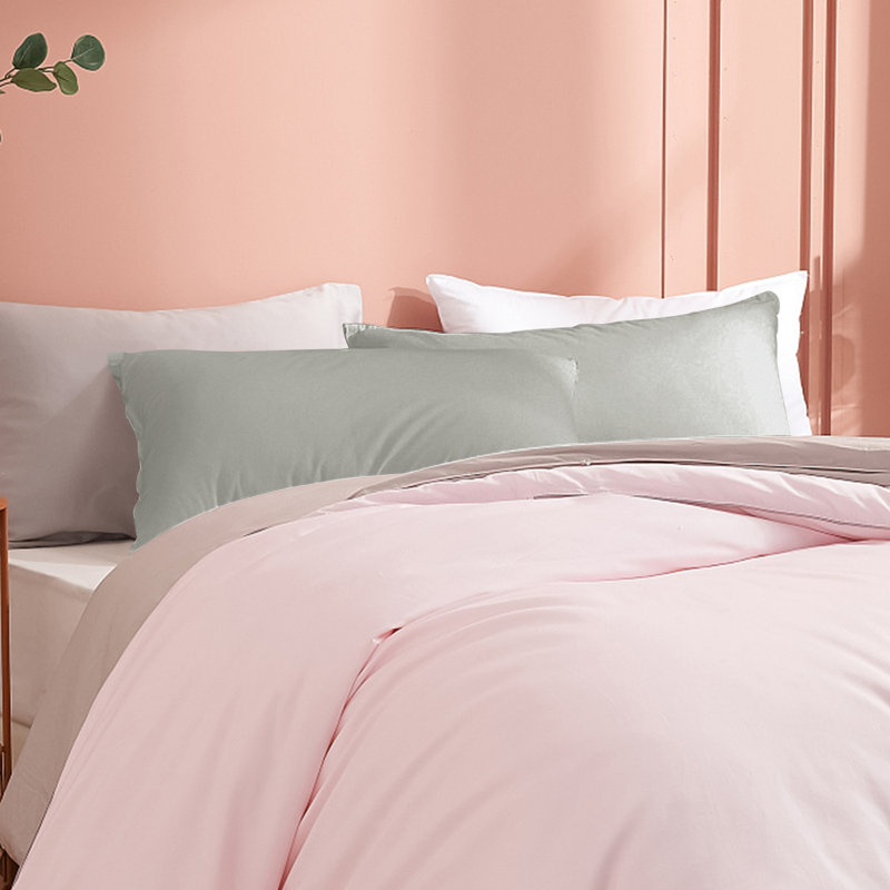 Bed Pillowcases, 1800 Brushed Microfiber Queen Pillow Cases with Envelope Closure - 20x30 Inches - NTBAY, Smoky Gray