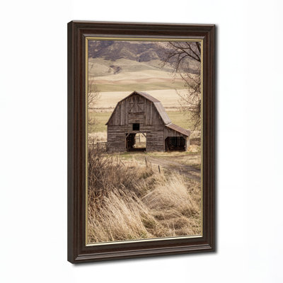 Weathered Barn on Rolling Hills Canvas Wall Art