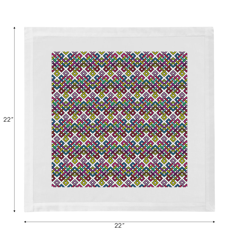 Serviettes de table en satin de coton Infinity
