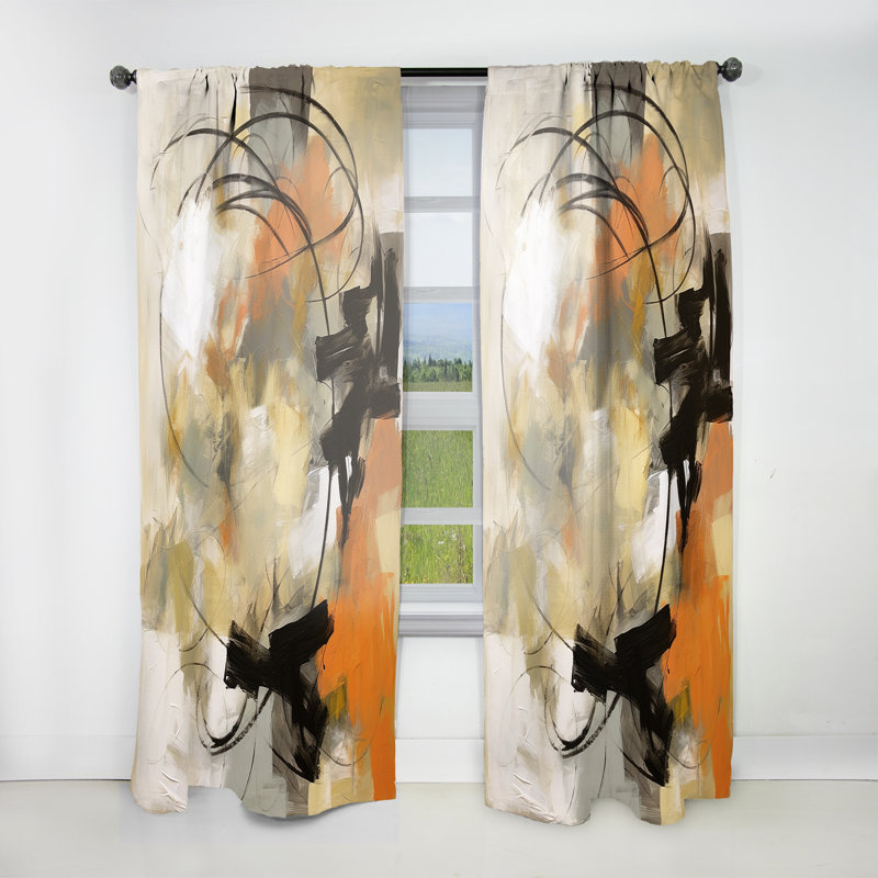 Sharples - Mid Century Chromatics III - Modern Velvet Curtain - Room Darkening - 1 panel, 52" W x 95" L