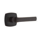 Spencer Flat Privacy (Bed & Bath) Door Lever with Square Rosette