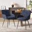 Upholstered Chenille Dining Chairs With Metal Legs-370718501-370718496