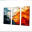 Orange et bleu Biomorphism Organic Forms VI - Biomorphism, ensemble d'art mural-107212374-107212376
