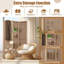 120 cm wide x 170 cm high 3-panel folding room divider