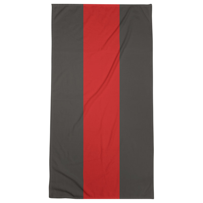 Microfiber Bath Towel, Tennessee Red Football Graphite/Red