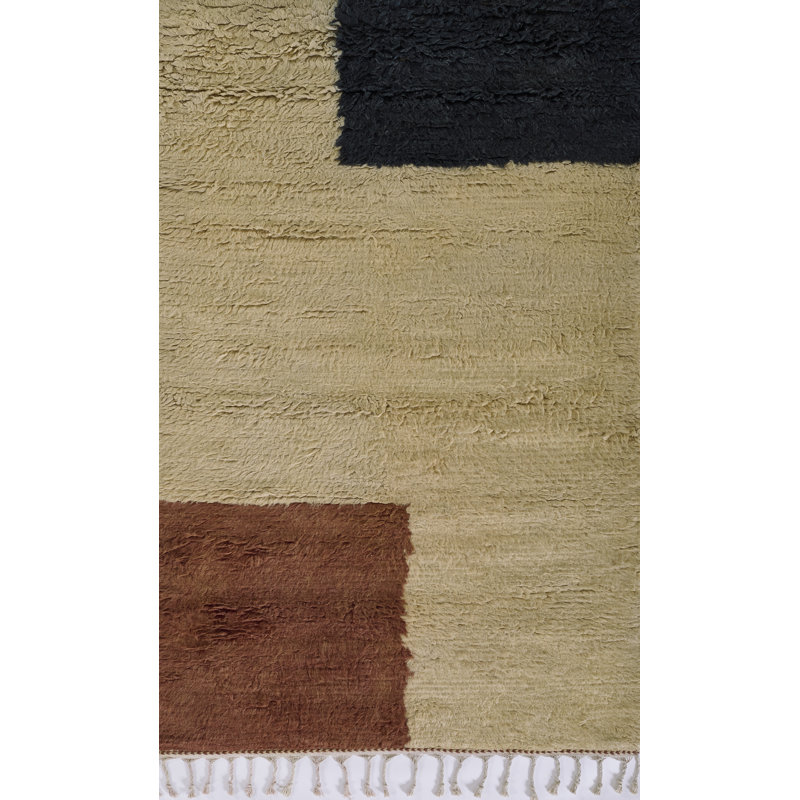 Wool Geometric Area Rug, Rectangle 8' x 10'