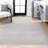 Twyla Classic Solid Low-Pile Machine-Washable Light Gray Rug-1803579050