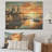 Italian Hidden Gems Coastline Sunset I - Italy Landscape On Wood Print-1713487827