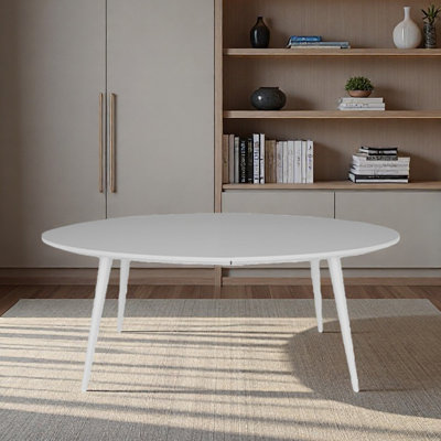 Bureau de conférence elliptique, réception blanche simple