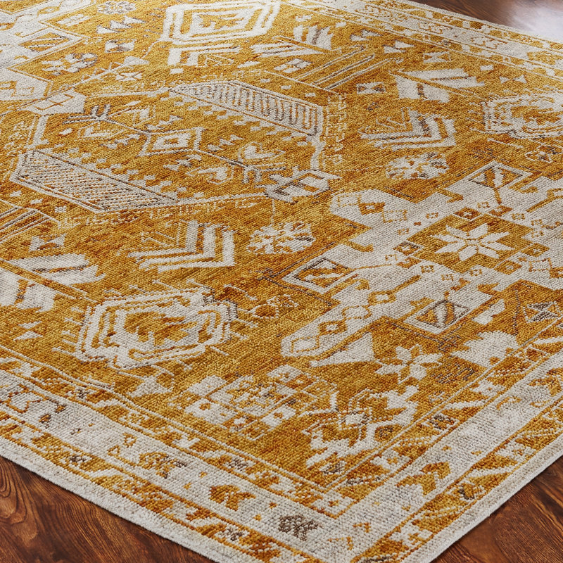Modley Hand Knotted Wool Oriental Area Rug, Rectangle 2' x 3'