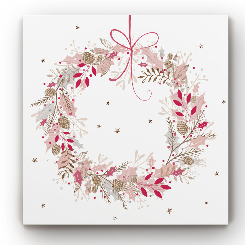 « belle couronne rose », impression sur toile tendue, H 10 po x l 10 po x P 1,5 po