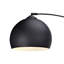 Bonita Arquer 66.93" Arc Floor Lamp, Faux Marble Base and Bell Shade for Living Rooms or Offices-20363676
