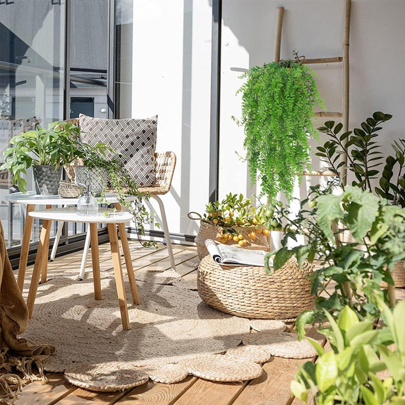 4 pièces de plantes artificielles à suspendre vigne - décoration de feuilles de lierre artificielles pour l'intérieur et l'extérieur