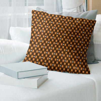Coussin décoratif géométrique 14 po