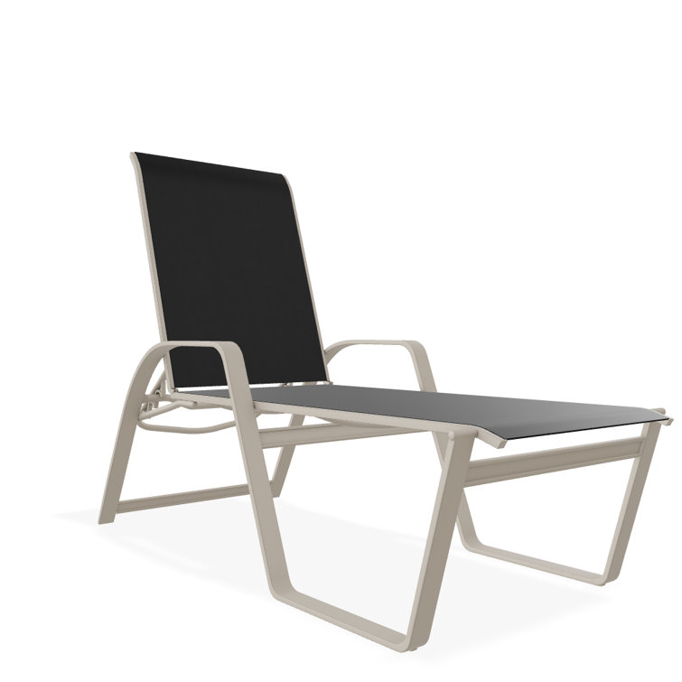 Holna Outdoor Rust-Resistant Metal Chaise Lounge