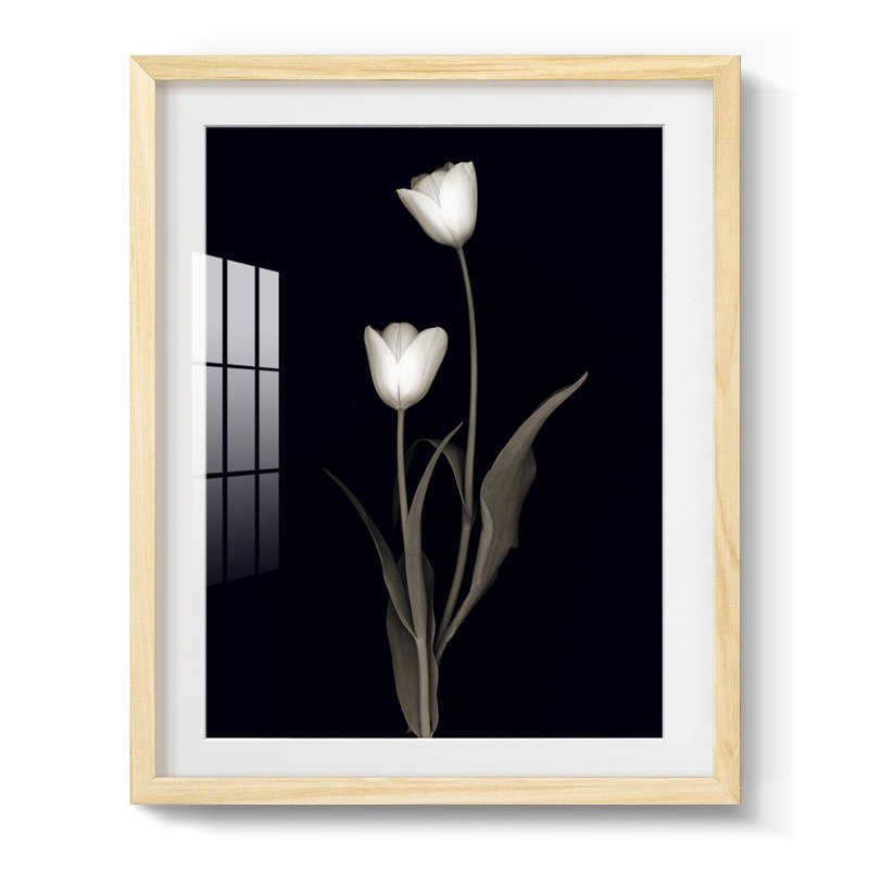 Impasto II, reproduction encadrée, Blanc, Papier encadré naturel