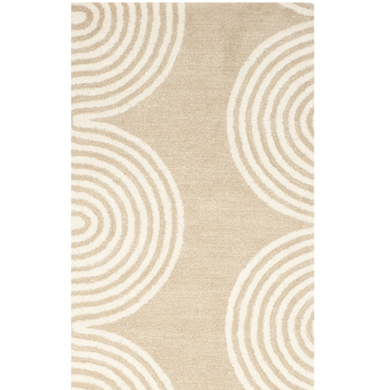 Deedie Hand Tufted Wool Geometric Rug, Runner 2'3" x 7'