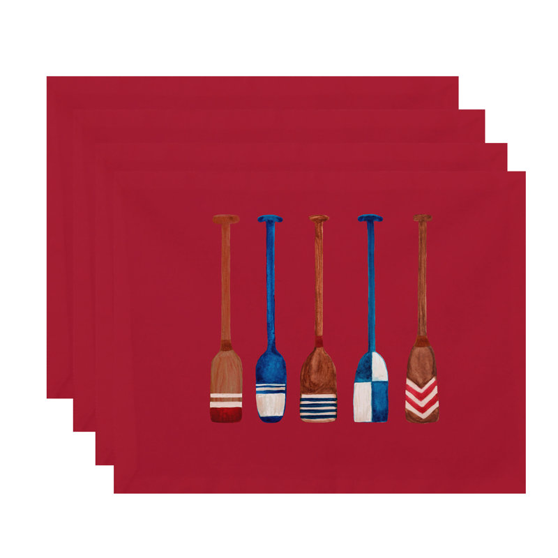 Napperon Aksel Oar, Rouge