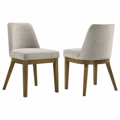 Chaise d'appoint rembourrée (ensemble de 2)