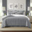 Shay Window Pane Gray Cotton Coverlet Set  8 Piece-1152672779