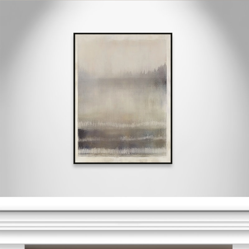 Équilibre équilibré III par Irena Orlov, Flottant espresso, H 49,5 po x l 37,5 po