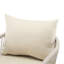 Chaise courbée moderne en aluminium beige, tissée à la corde, rembourrée pour socialiser dans les espaces extérieurs, profondeur de 24,03 po, largeur de 25,35 po, hauteur de 27,35 po, salon de 15,01 lb avec sièges, patios parfaits,