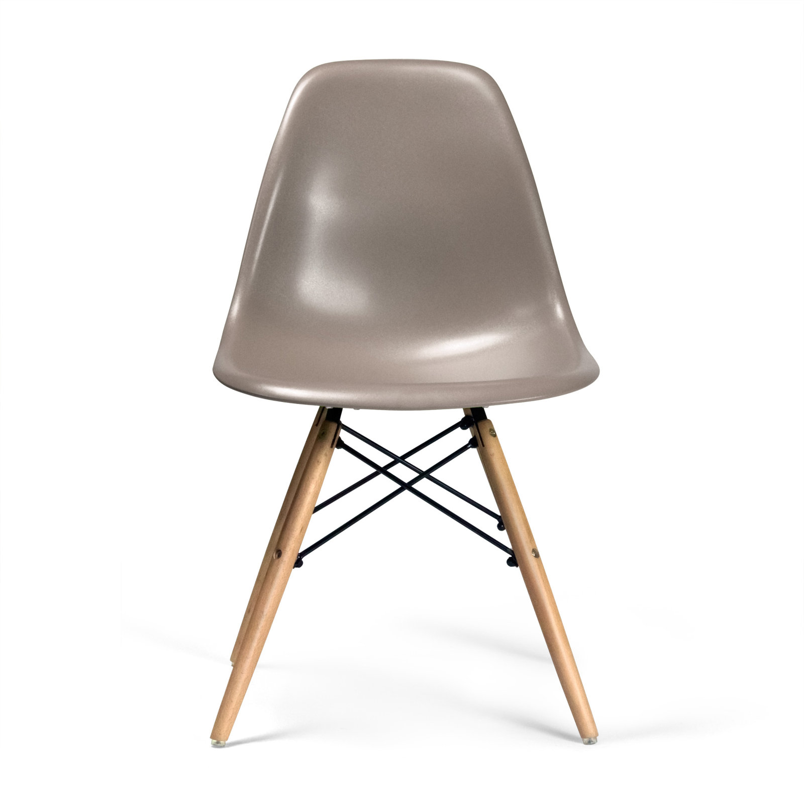 Jordan Side Chair, Taupe, Natural