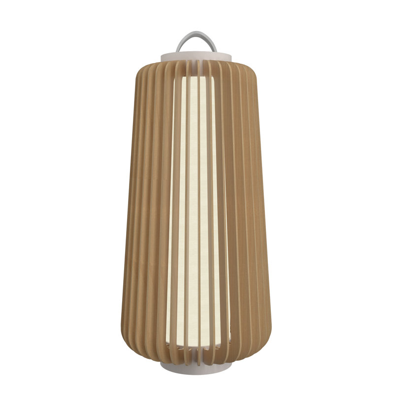 Stecche Di Legno Desk Table Lamp, Maple, 30.81" H x 14.04" W x 14.04" D