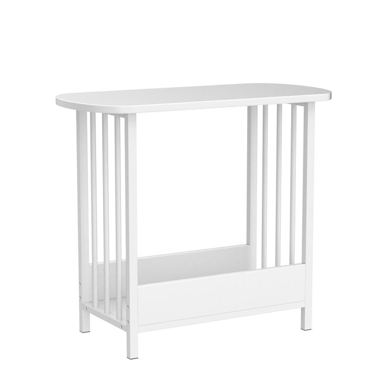 Side Table, White, White