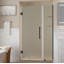 Porte de douche à charnière sans cadre 69 x 72 Belmore-38032992-38032994