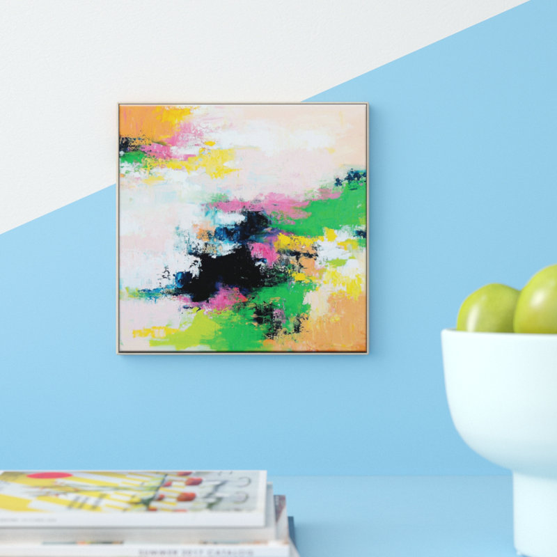 Marina Square by Amira Rahim - Painting on Canvas, Timber, 41cm H x 41cm W