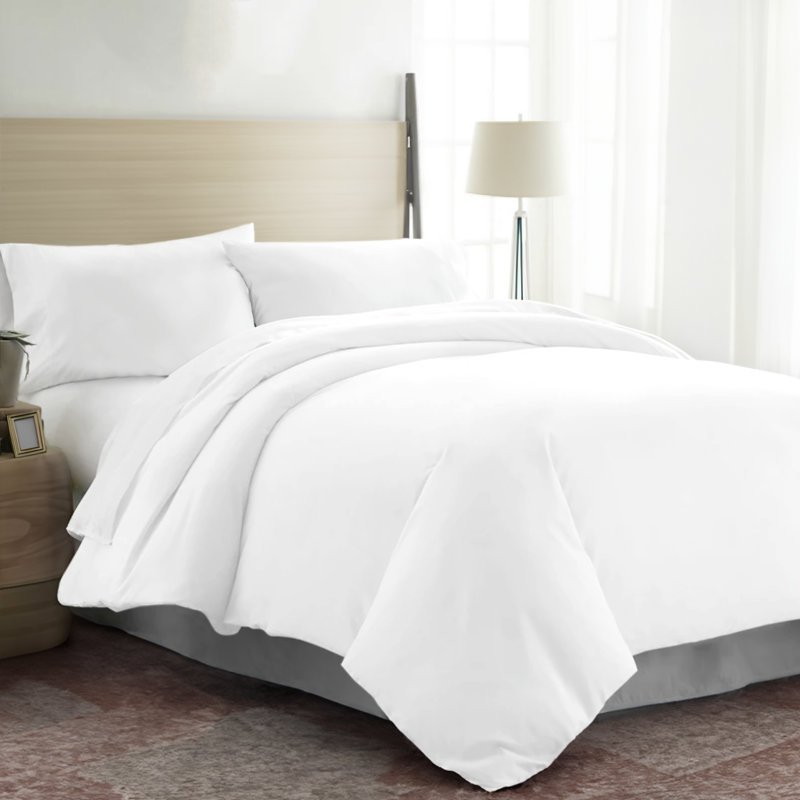 TENCEL [EU ONLY] Duvet Cover Set with Pillow Shams, White