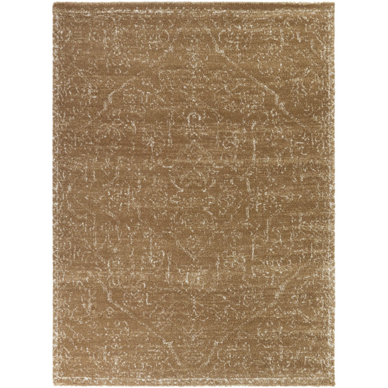 Tapis traditionnel rouille Maryott, Rectangle 5 pi 3 po x 7 pi
