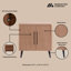 Armoire d'appoint cannelée 31 "-1528579954