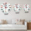 Organique et éléments dans des tons pastel - horloge murale moderne-60328890