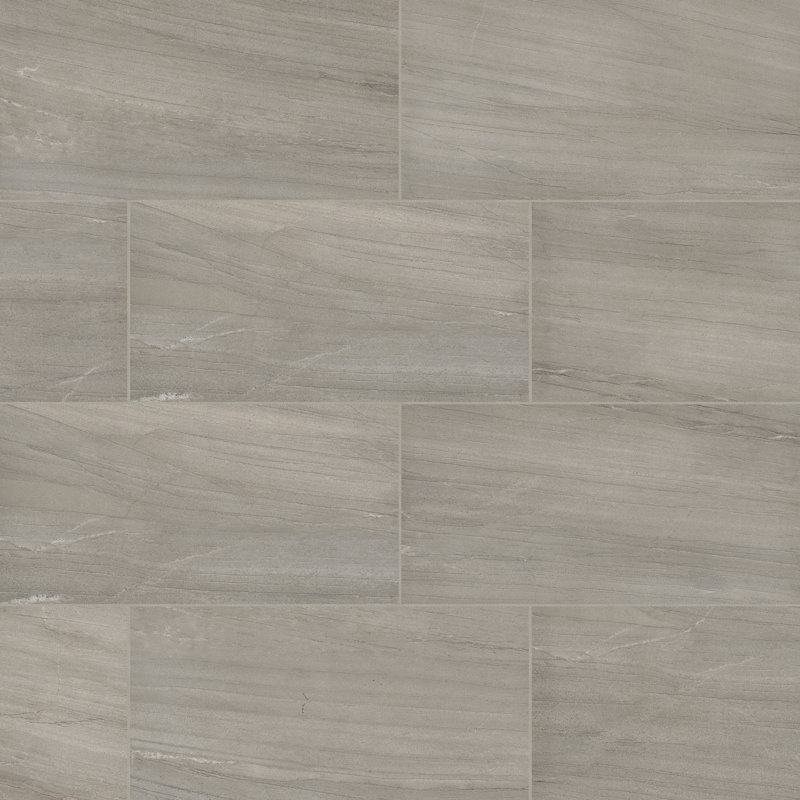 Regatta 12 in. x 24 in. Lappato Porcelain Stone Look Floor and Wall Tile, Stone