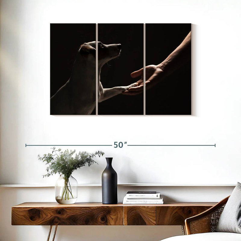 Dog Handshake, 24" H x 38" W