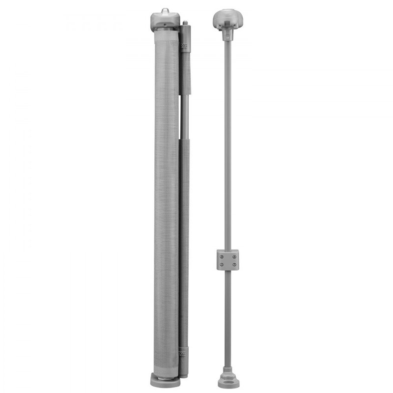 Barrière pour bébé rétractable de grande taille pour enfants ou animaux de compagnie , L 55 po, Gris
