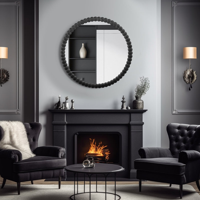 Miroir d'appoint Ayde, Doré, 28 po x 28 po