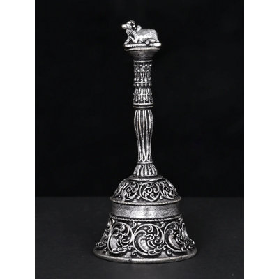 3 Inch Superfine Nandi Bell in Brass with Silver Plating